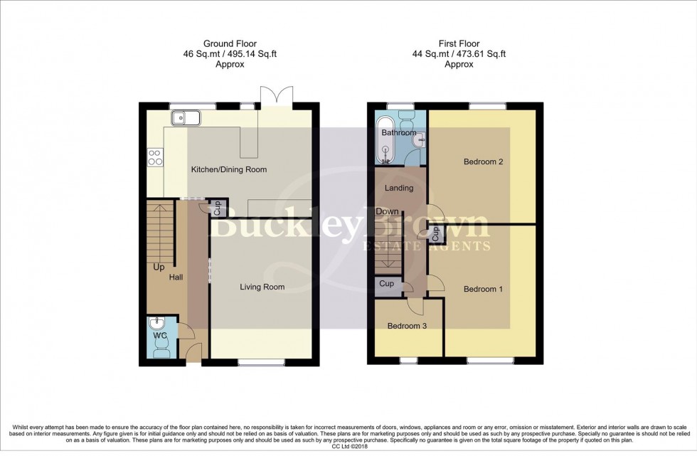 Floorplan for Poplar Avenue, Kirkby-In-Ashfield, Nottingham