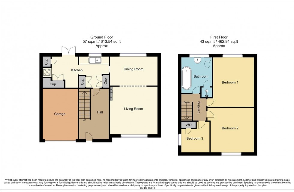 Floorplan for Thornhill Drive, Boughton, Newark