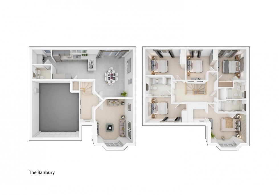 Floorplan for Plot 104 Banbury, Kirklington Road, Bilsthorpe, Newark