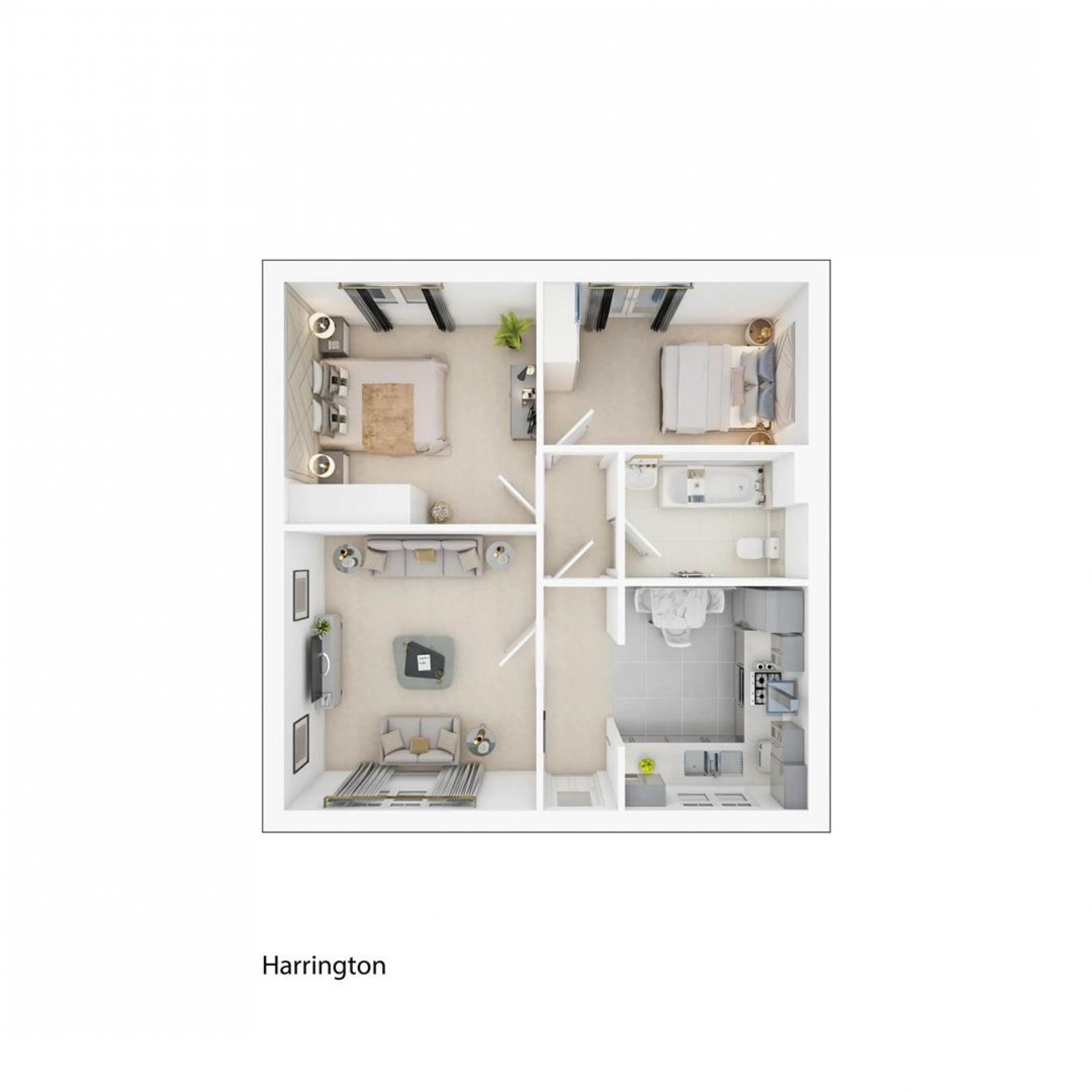 Floorplan for Plot 106 Harrington, Kirklington Road, Bilsthorpe, Newark