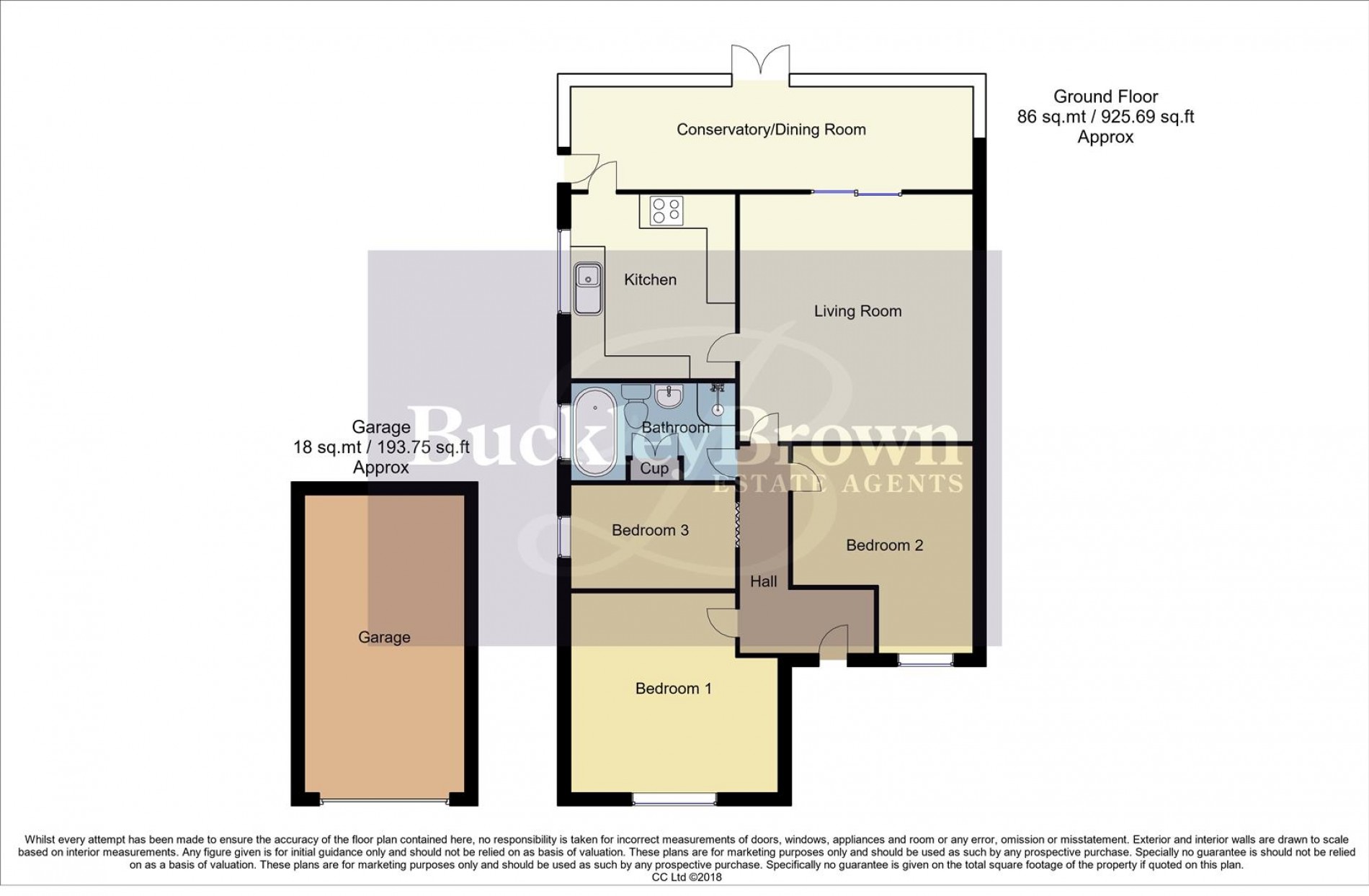 Floorplan for Welwyn Avenue, Mansfield Woodhouse, Mansfield