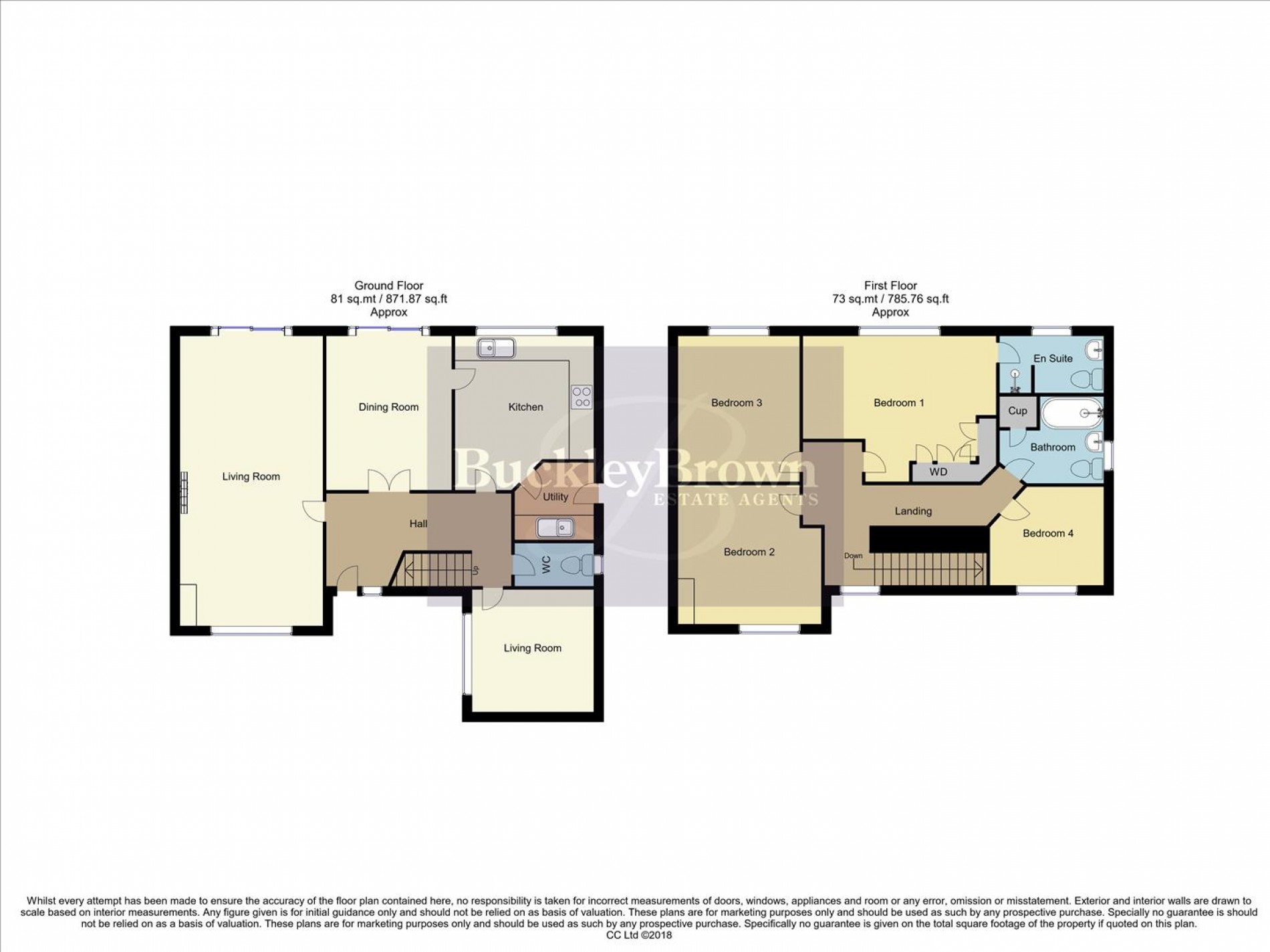 Floorplan for Keane Close, Blidworth, Nottinghamshire