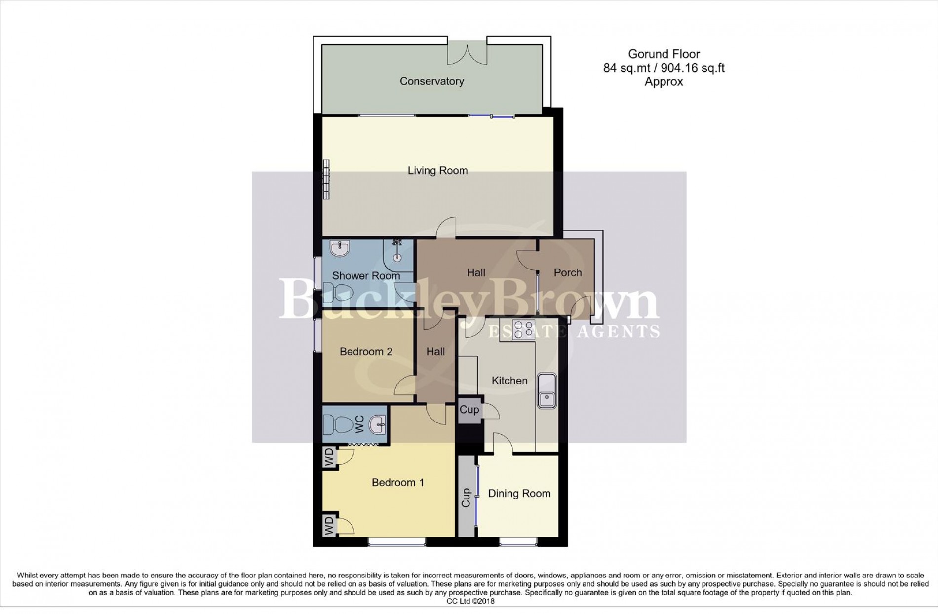 Floorplan for Bradforth Avenue, Mansfield