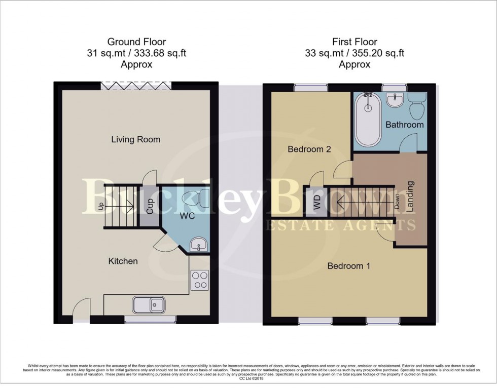 Floorplan for Rosebay Gardens, Clipstone Village, Mansfield