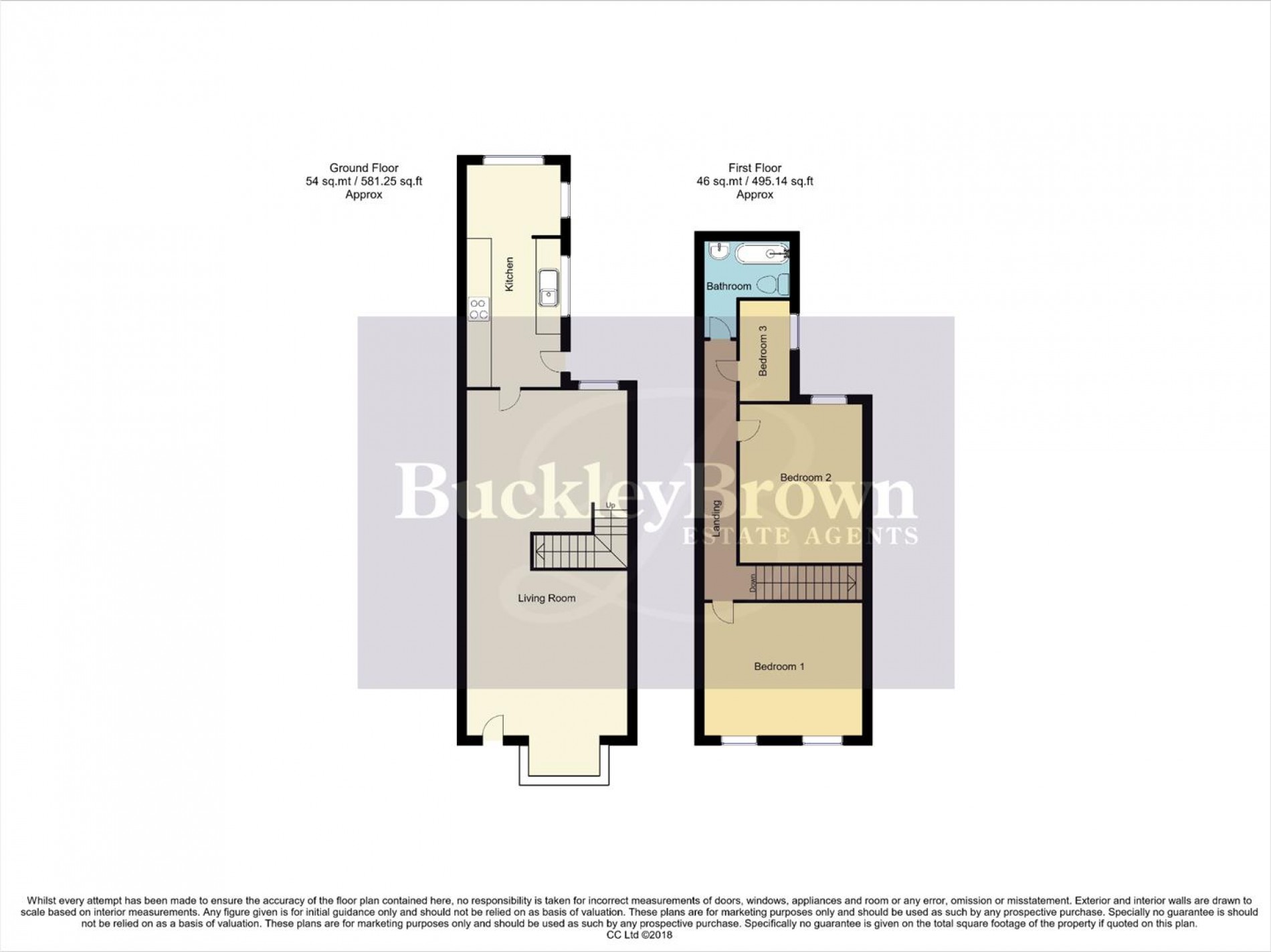 Floorplan for Eland Road, Langwith Junction