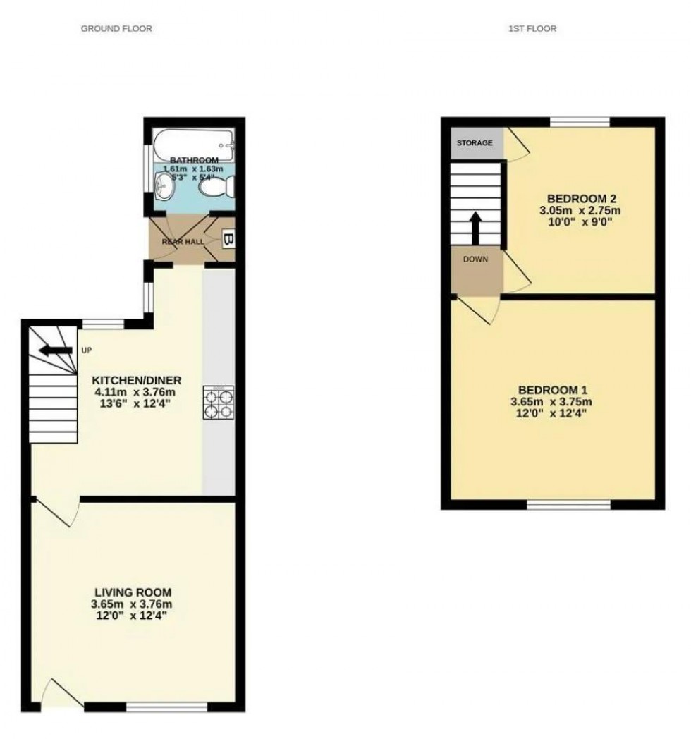 Floorplan for Welbeck Street, Creswell, Worksop