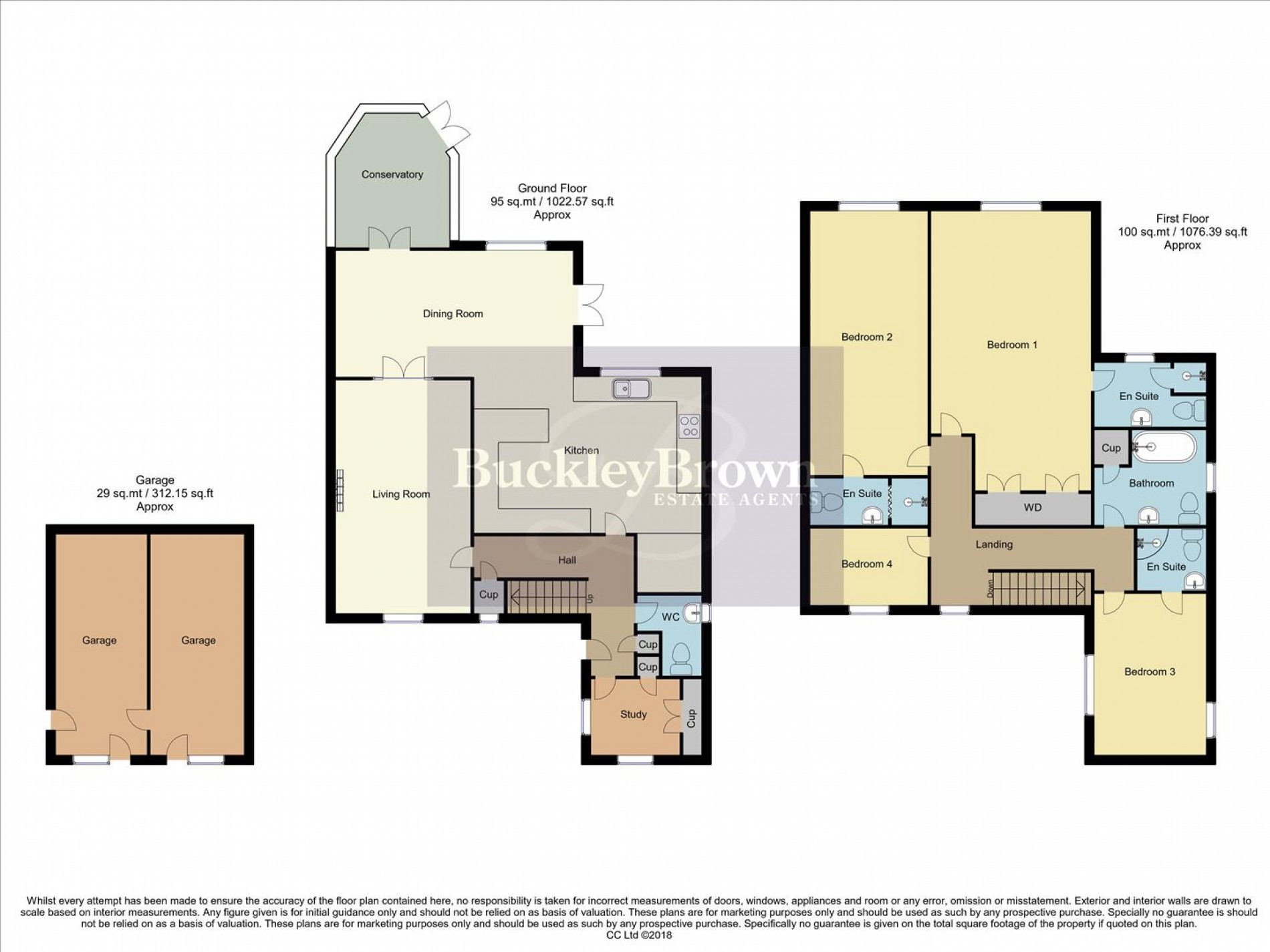 Floorplan for Dover Beck Close, Ravenshead, Nottingham