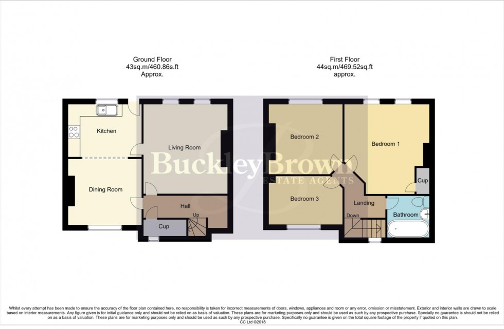 Floorplan for Hibbert Crescent, Sutton-In-Ashfield