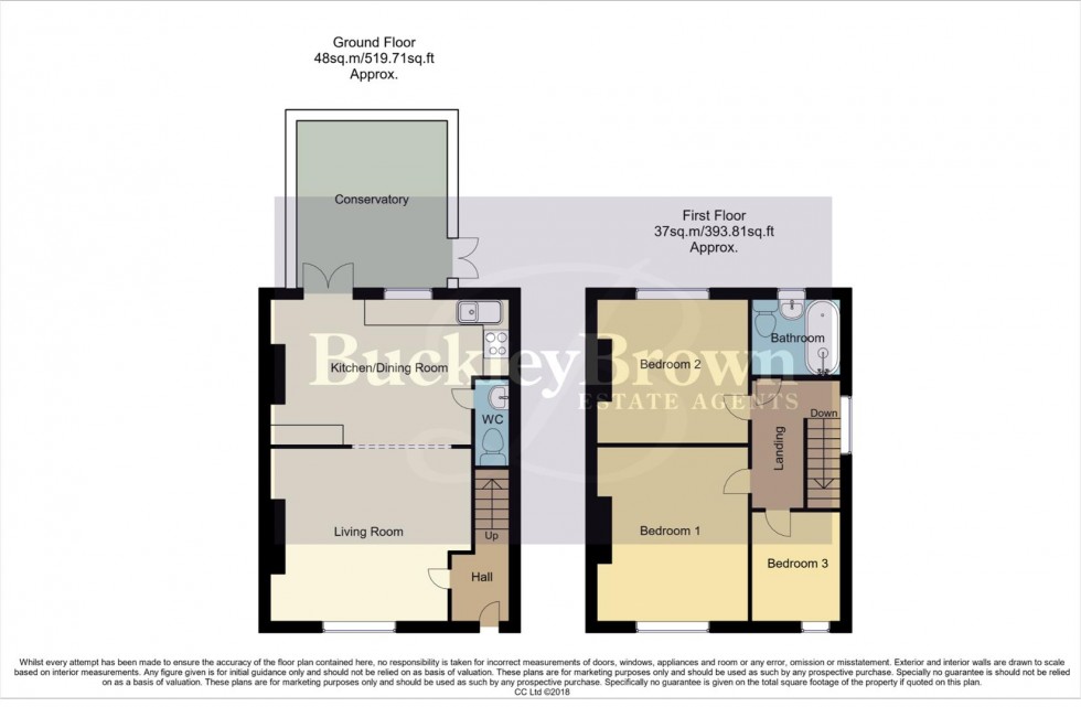 Floorplan for Barker Avenue, Sutton-In-Ashfield