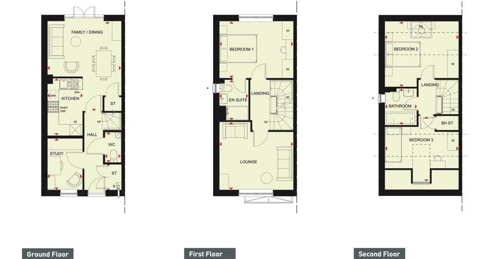 Floorplan for The Hawthornes, Sutton-In-Ashfield