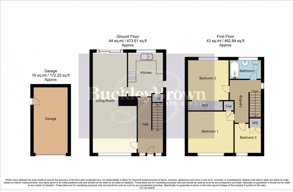 Floorplan for Wysall Close, Mansfield