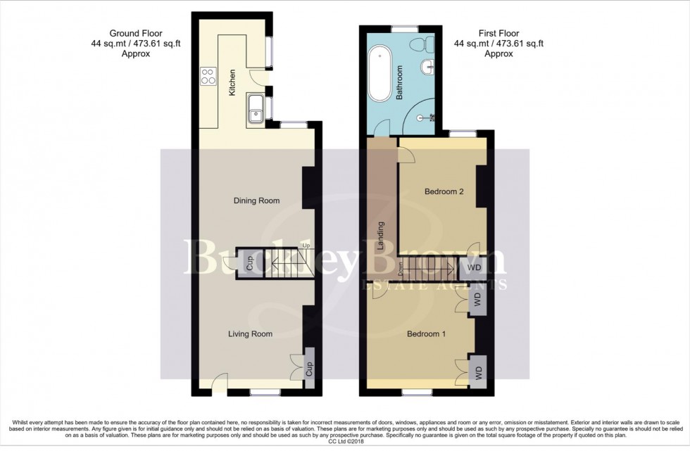 Floorplan for Crown Street, Mansfield