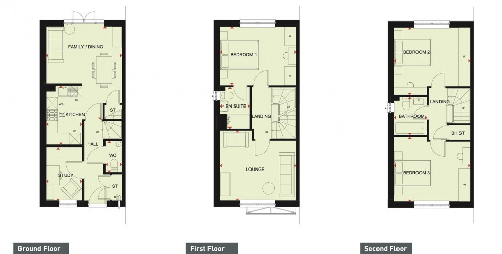 Floorplan for The Hawthornes, Sutton-In-Ashfield