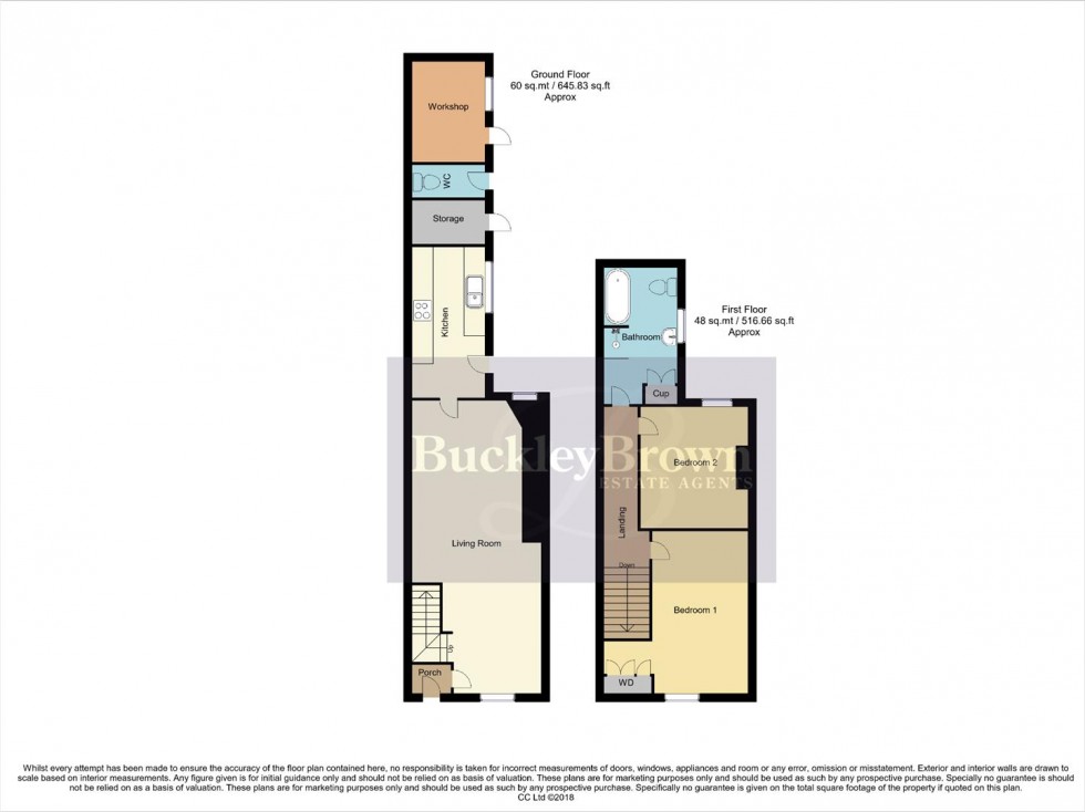 Floorplan for Diamond Avenue, Kirkby-In-Ashfield, Nottingham