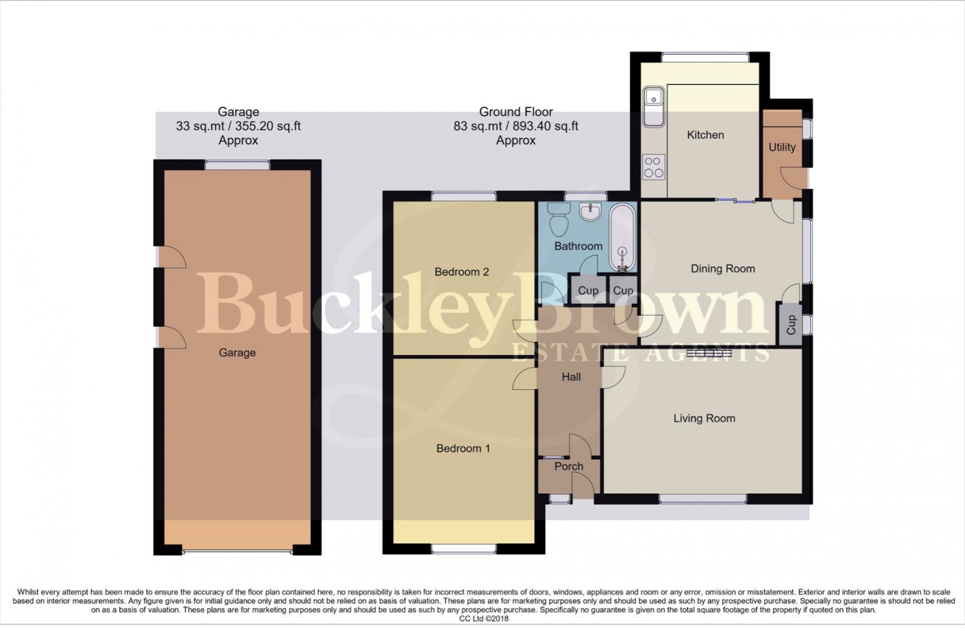 Floorplan for Robin Hood Avenue, Edwinstowe, Mansfield