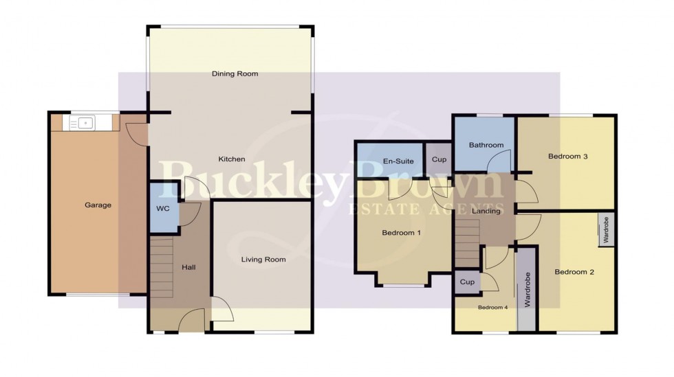 Floorplan for Harker Close, Hucknall, Nottingham