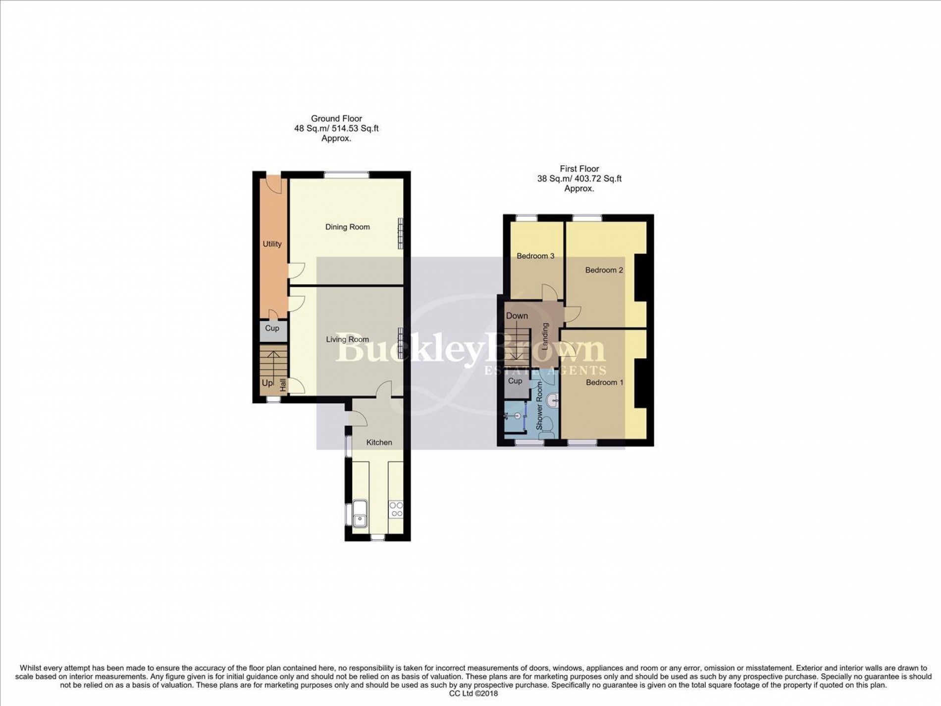 Floorplan for Brierley Cottages, Sutton-In-Ashfield