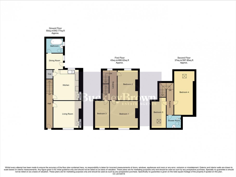 Floorplan for Chaucer Street, Mansfield