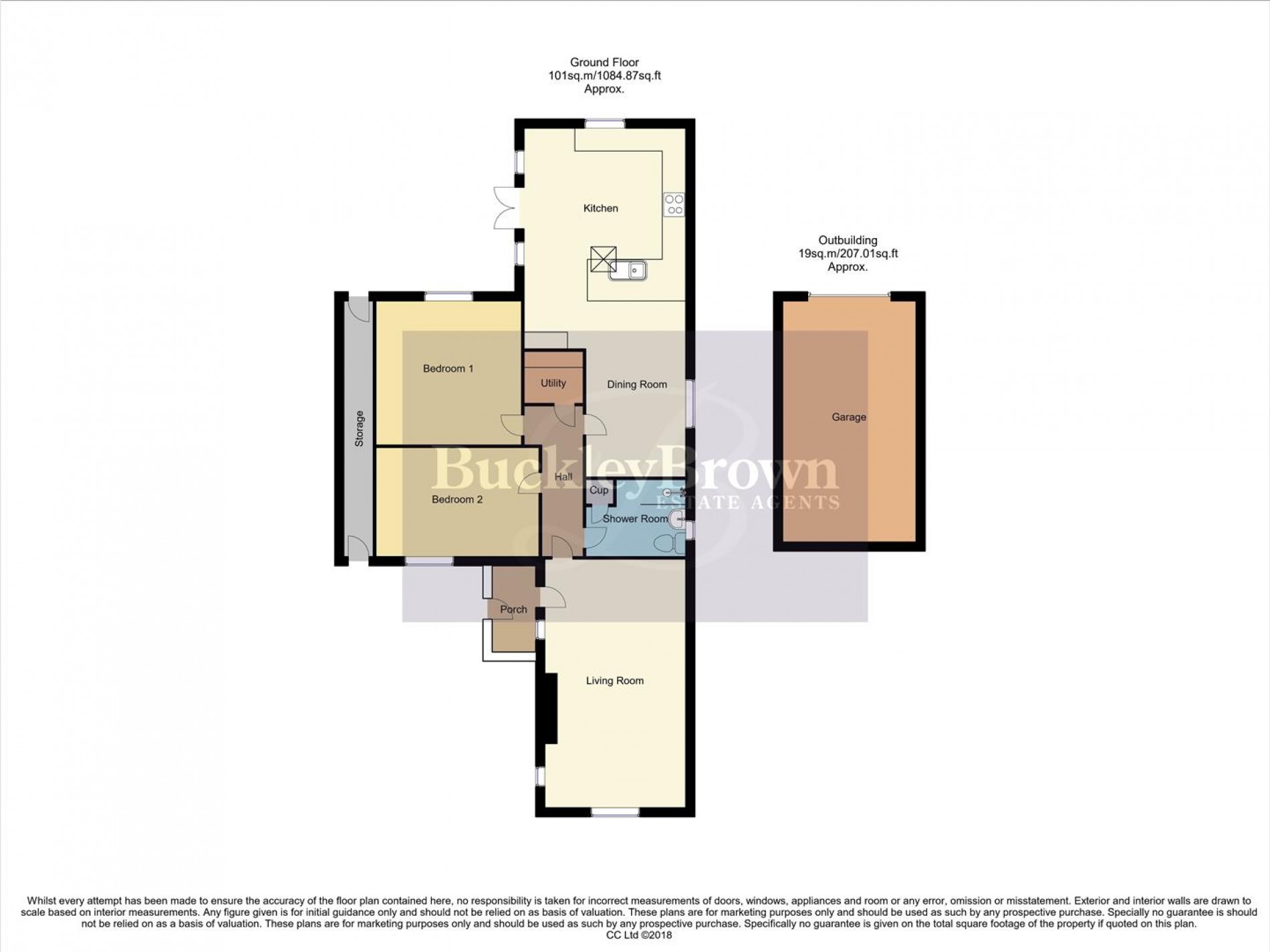 Floorplan for West End, Pinxton, Nottingham