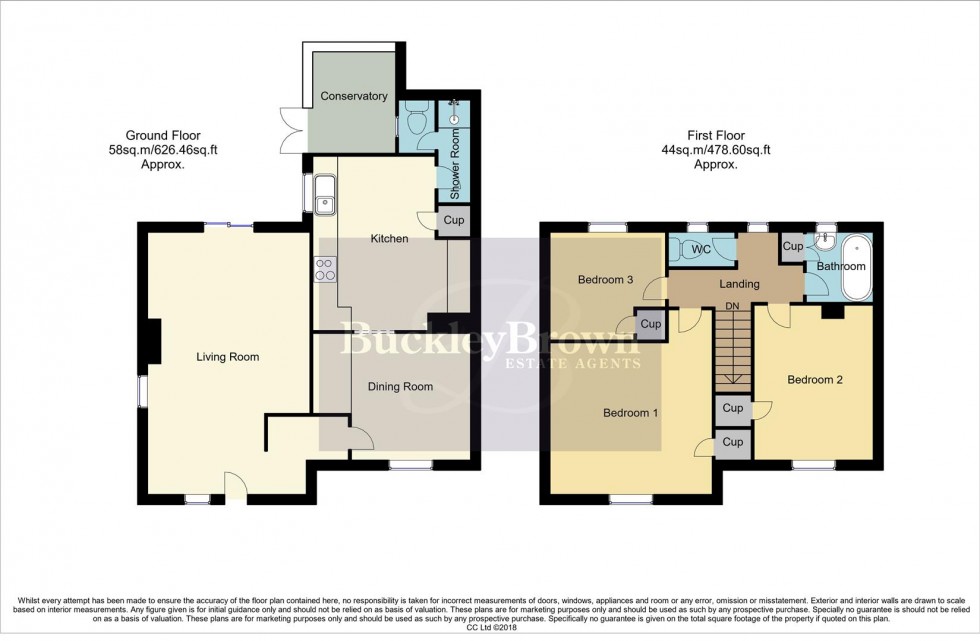 Floorplan for The Green, Mansfield Woodhouse, Mansfield