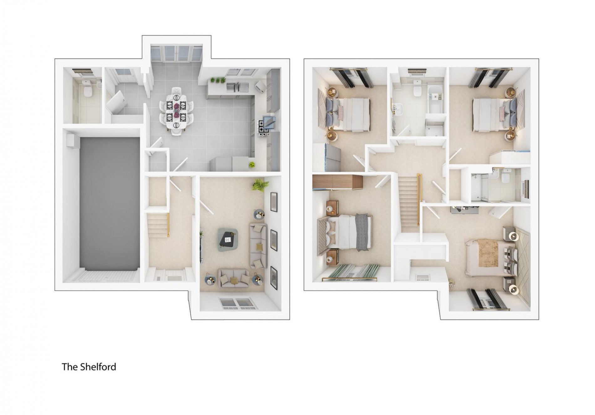 Floorplan for Plot 113 Shelford, Kirklington Road, Bilsthorpe, Newark