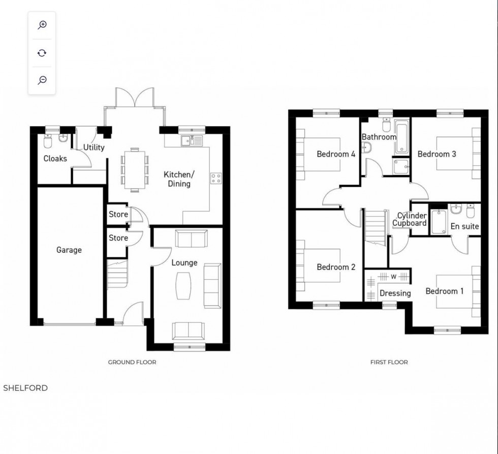 Floorplan for Kirklington Road, Bilsthorpe