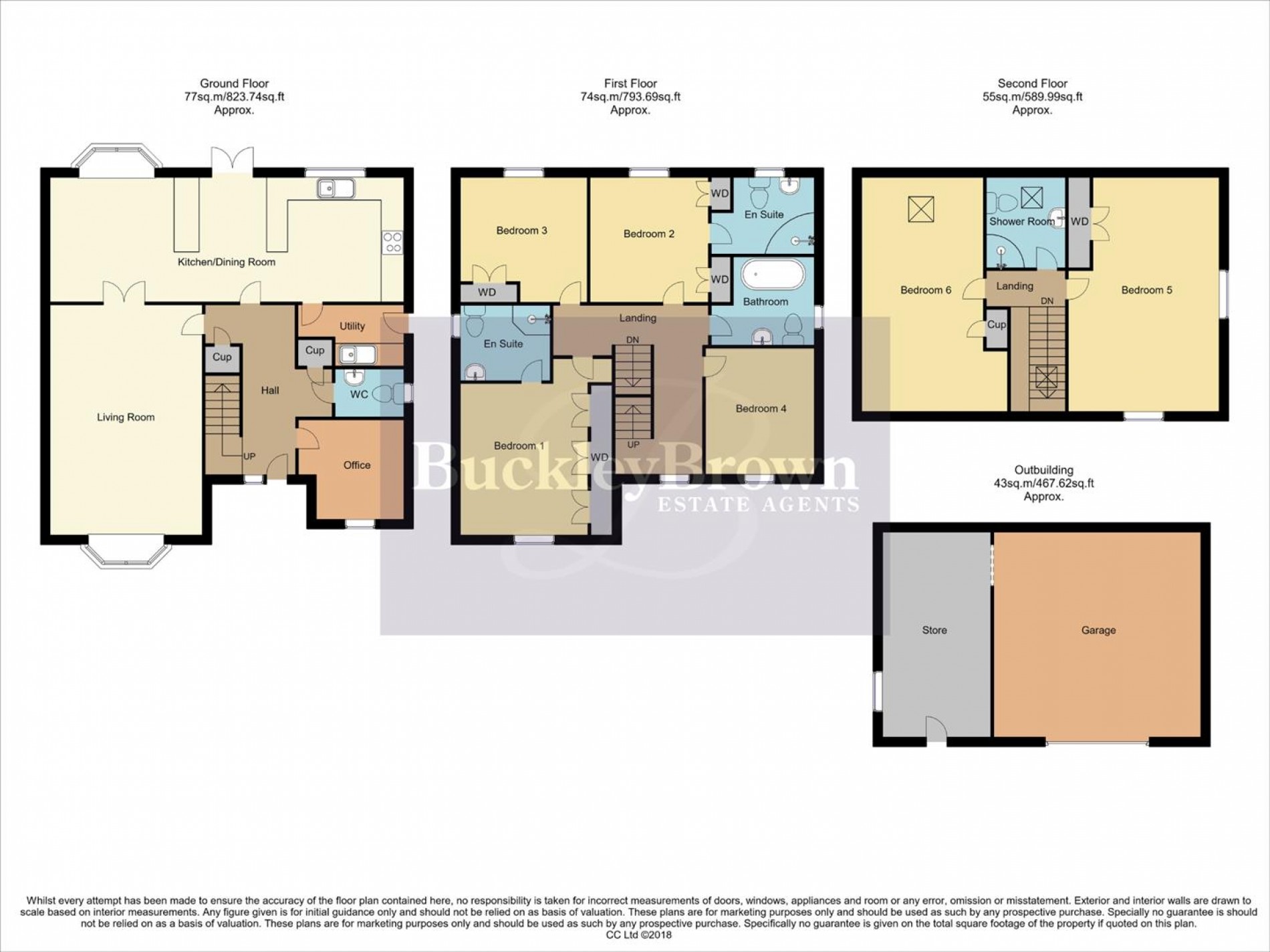 Floorplan for Oak View Rise, Harlow Wood, Mansfield