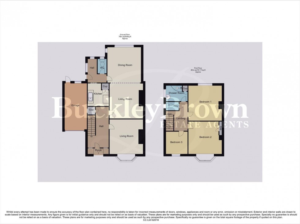 Floorplan for Leadale Crescent, Mansfield Woodhouse, Mansfield