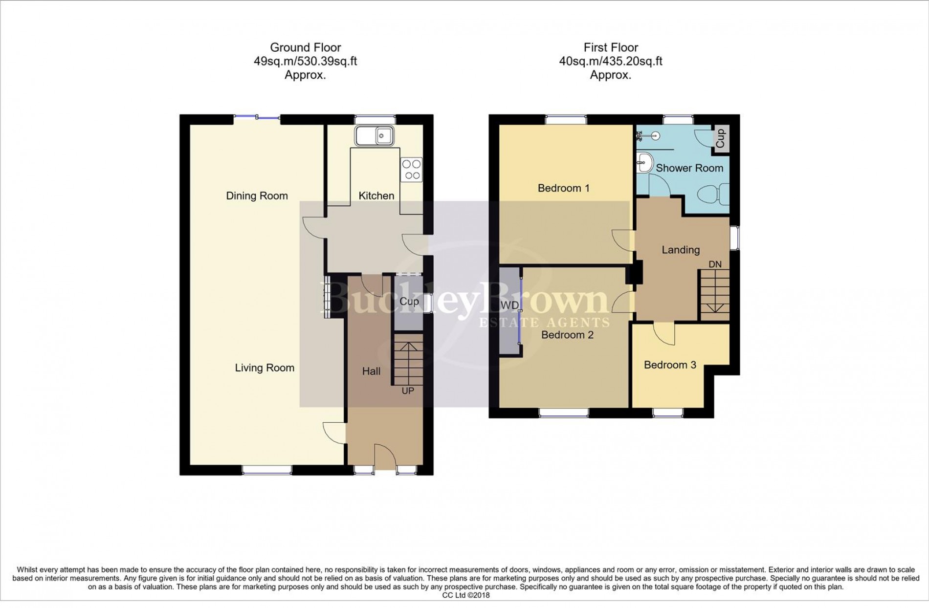 Floorplan for Little Barn Court, Mansfield