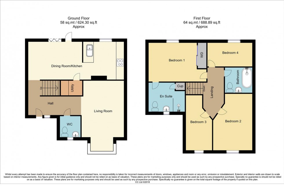 Floorplan for Waterfield Way, Clipstone Village, Mansfield