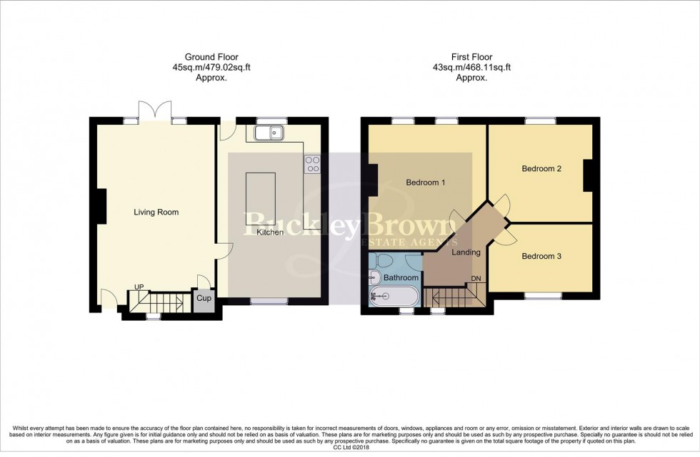 Floorplan for Hibbert Crescent, Sutton-In-Ashfield