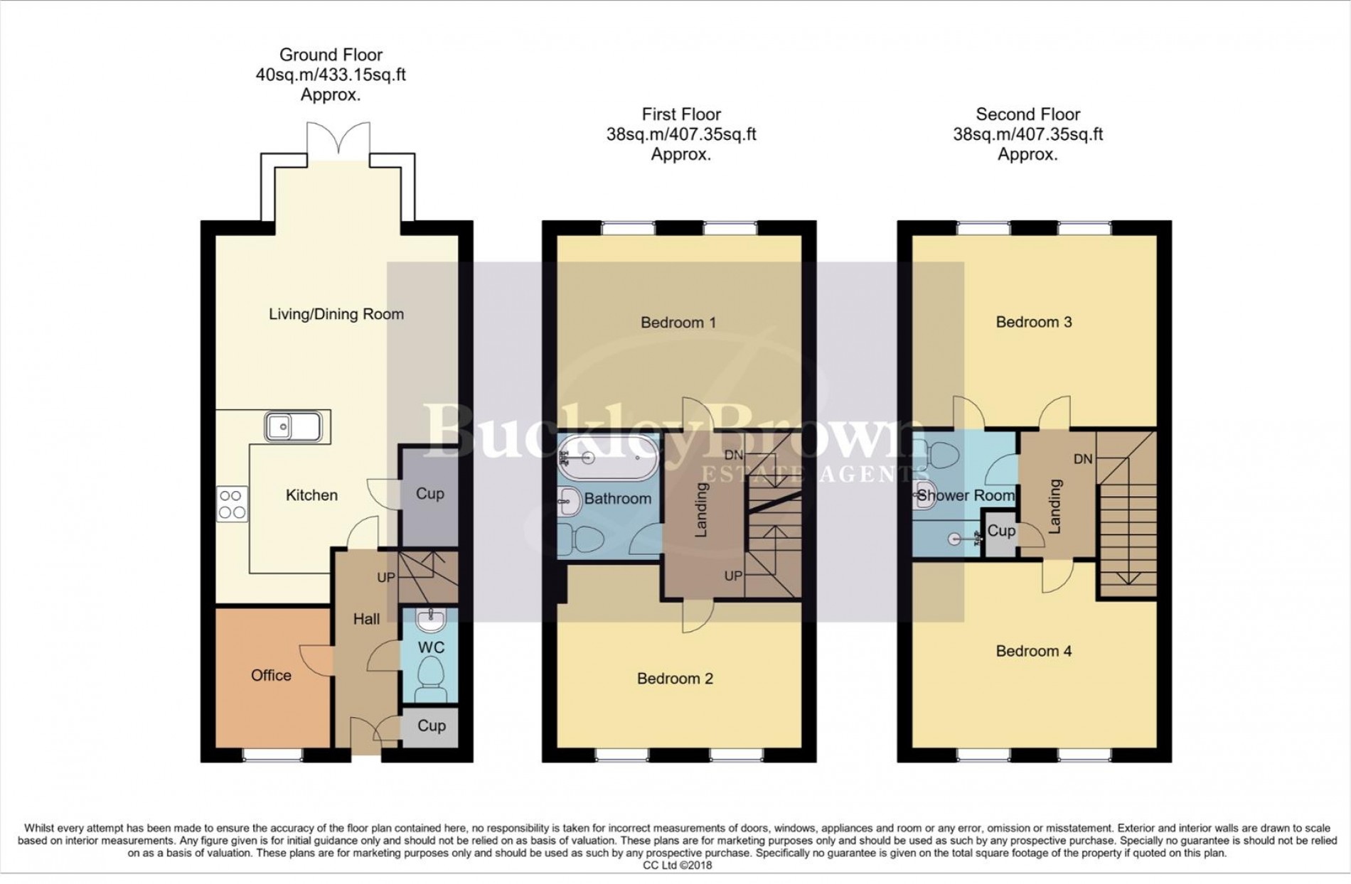 Floorplan for Juniper Drive, Rainworth