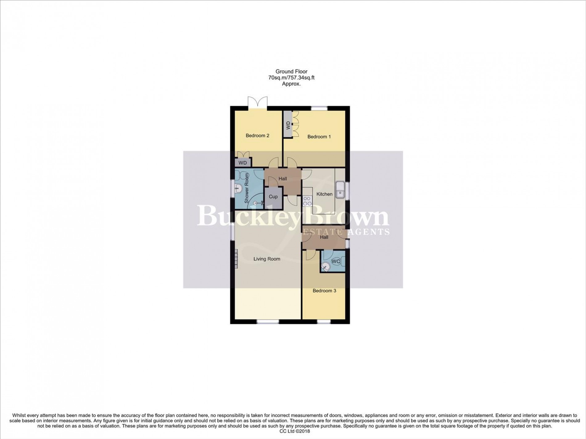 Floorplan for Darricott Close, Rainworth, Mansfield