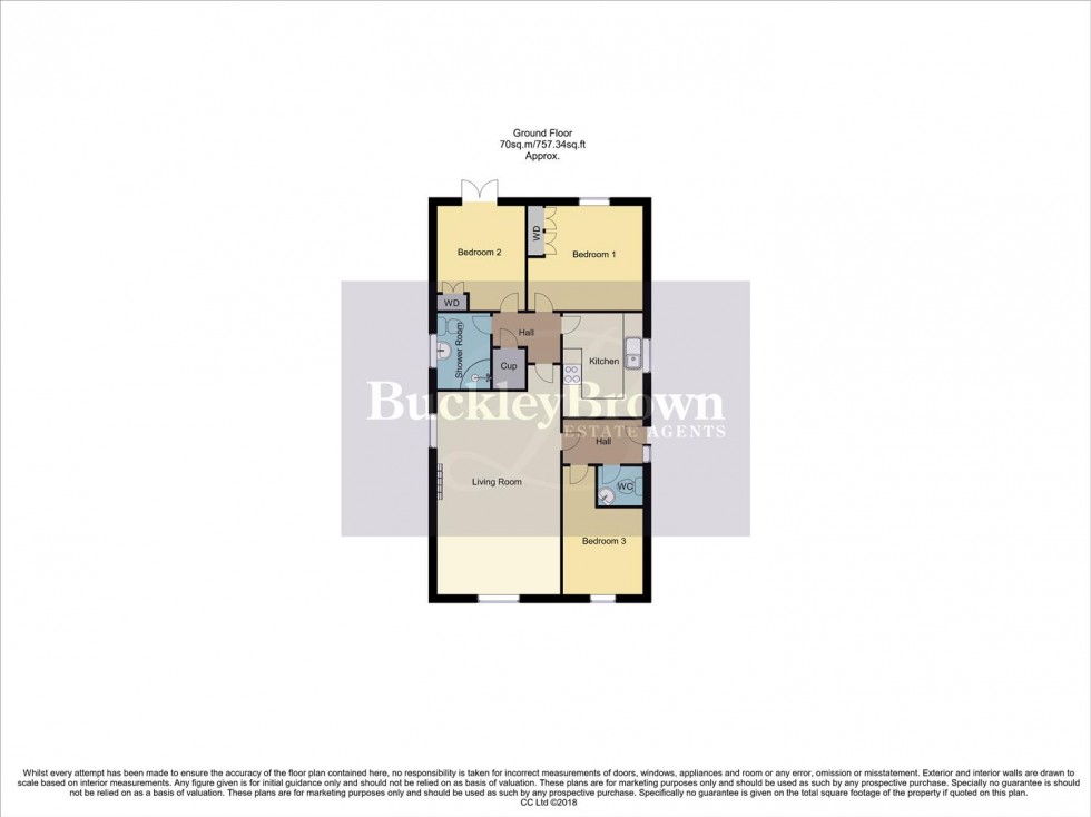 Floorplan for Darricott Close, Rainworth, Mansfield