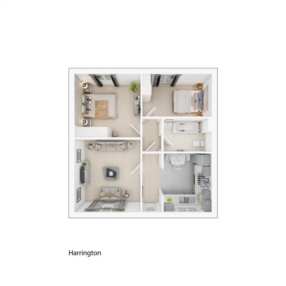 Floorplan for Plot 98 Harrington, Kirklington Road, Bilsthorpe, Newark