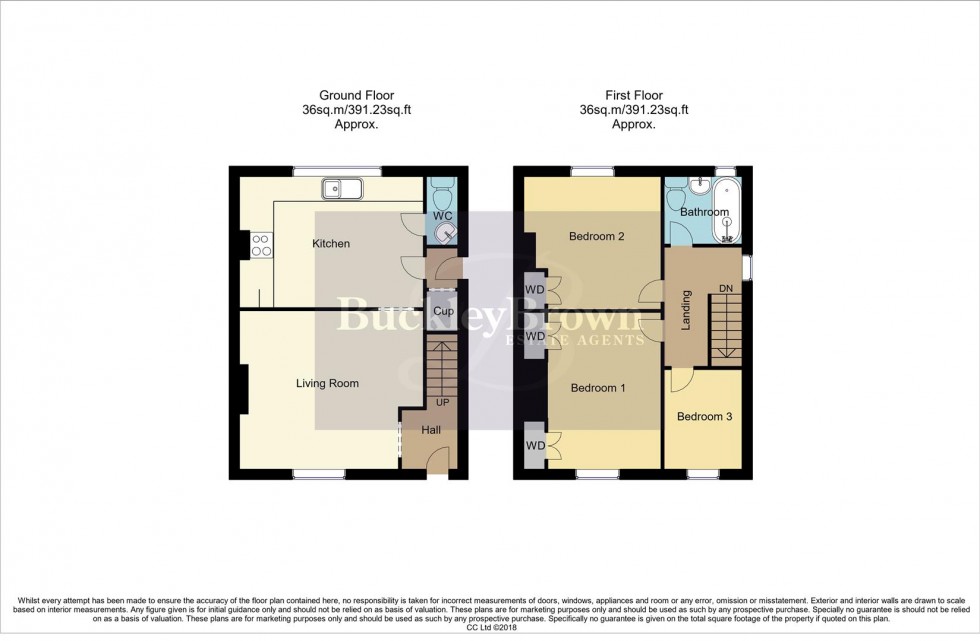 Floorplan for Berry Avenue, Kirkby-In-Ashfield, Nottingham