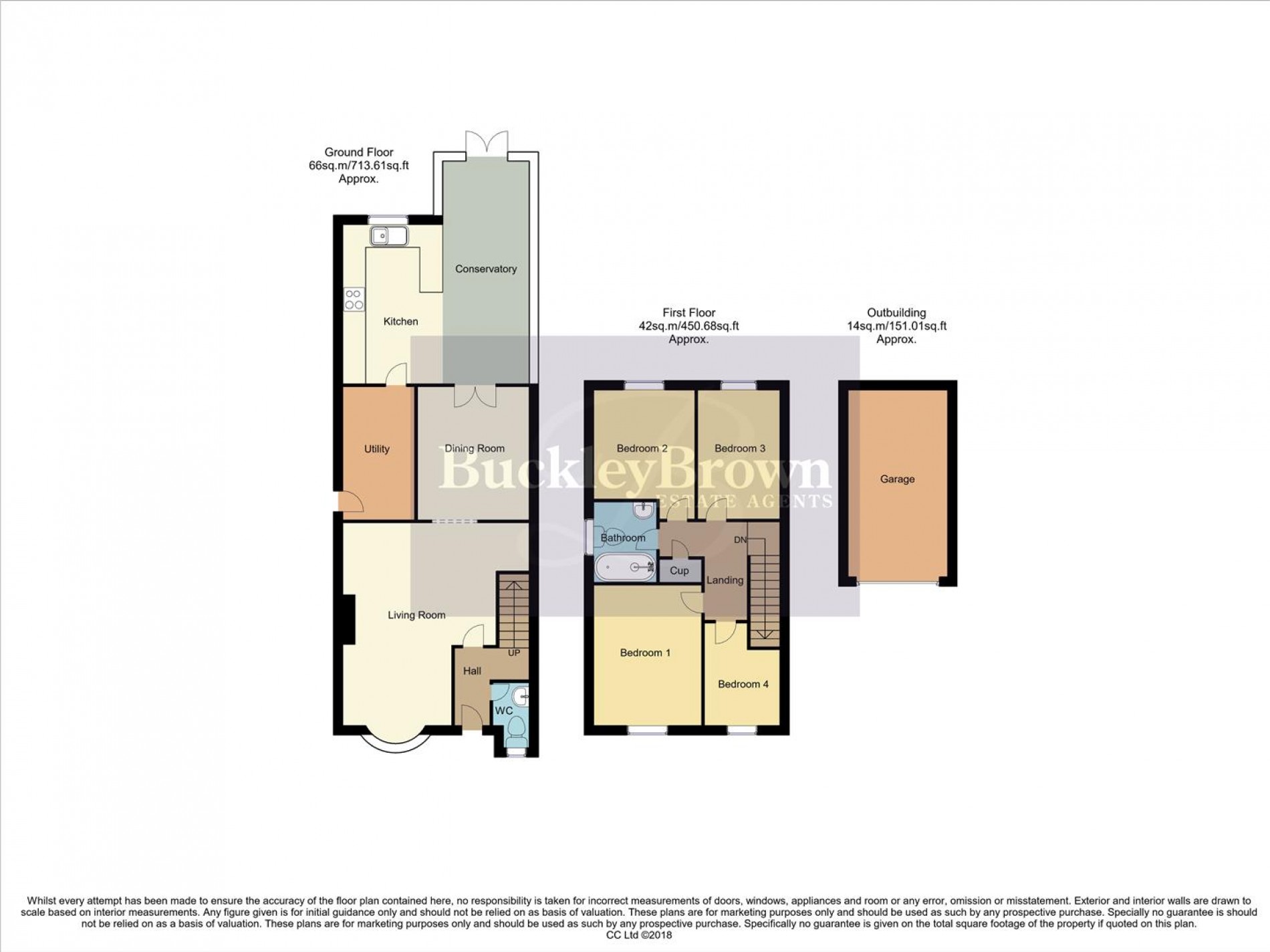 Floorplan for Webster Close, Rainworth, Mansfield