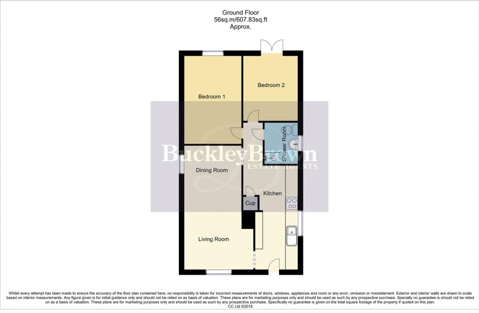 Floorplan for Crown Close, Rainworth, Mansfield