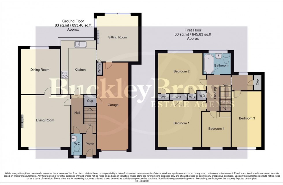 Floorplan for Sandfield Road, Arnold, Nottingham