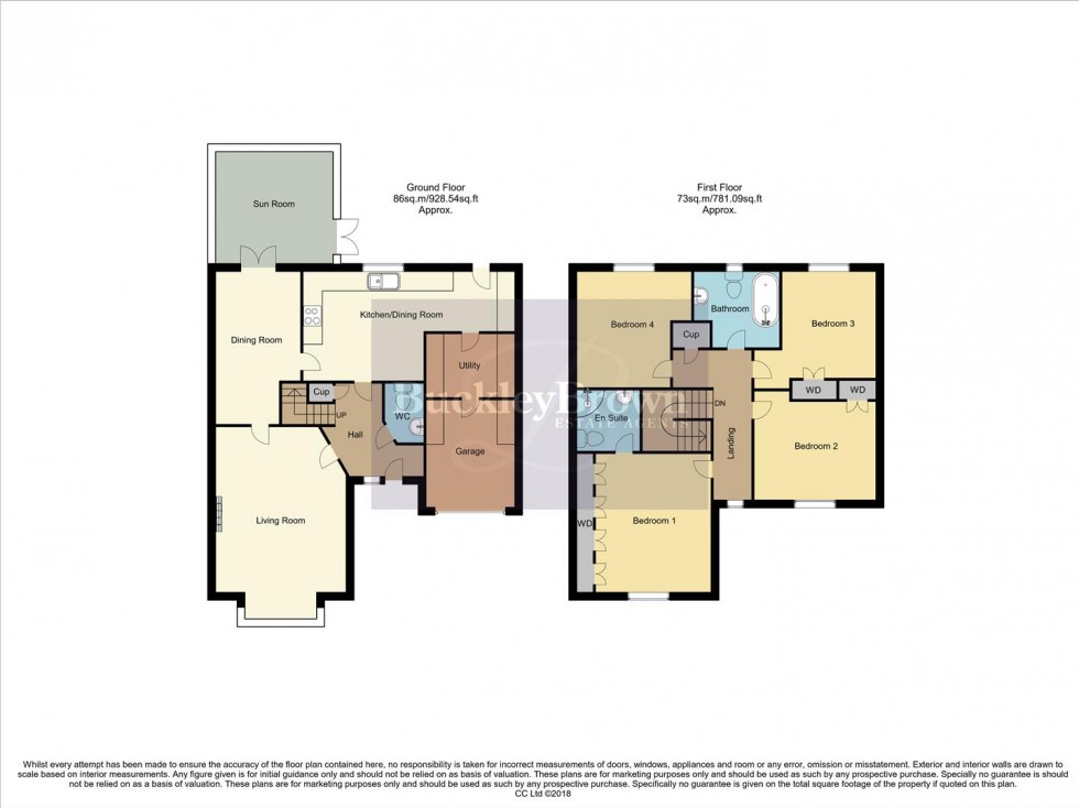 Floorplan for Barn Owl Close, Church Warsop, Mansfield