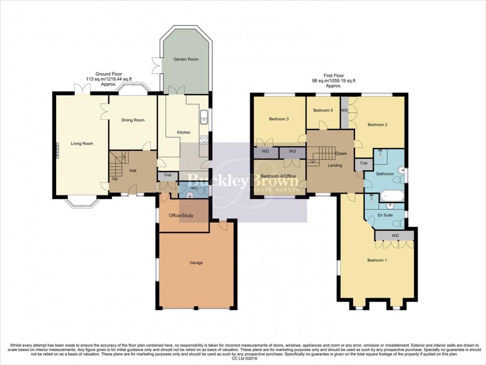 Floorplan for Fairfields Drive, Ravenshead, Nottingham