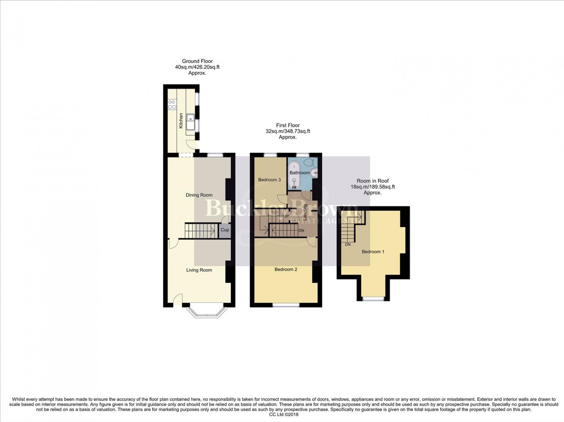 Floorplan for Bowling Street, Mansfield