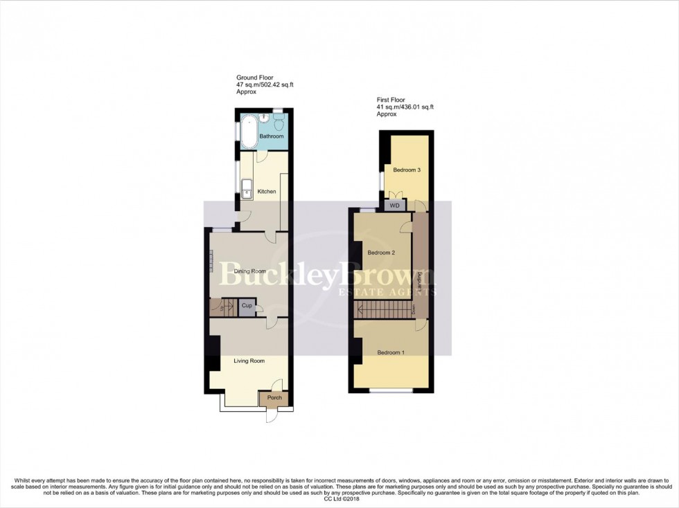 Floorplan for Eland Road, Langwith Junction, Mansfield