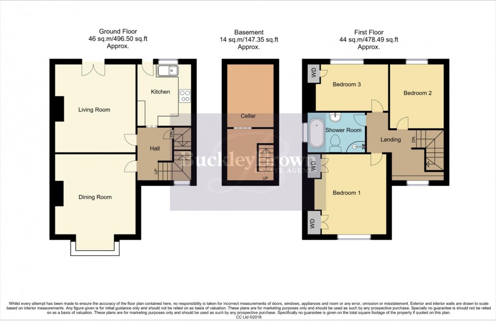 Floorplan for Sandhurst Avenue, Mansfield