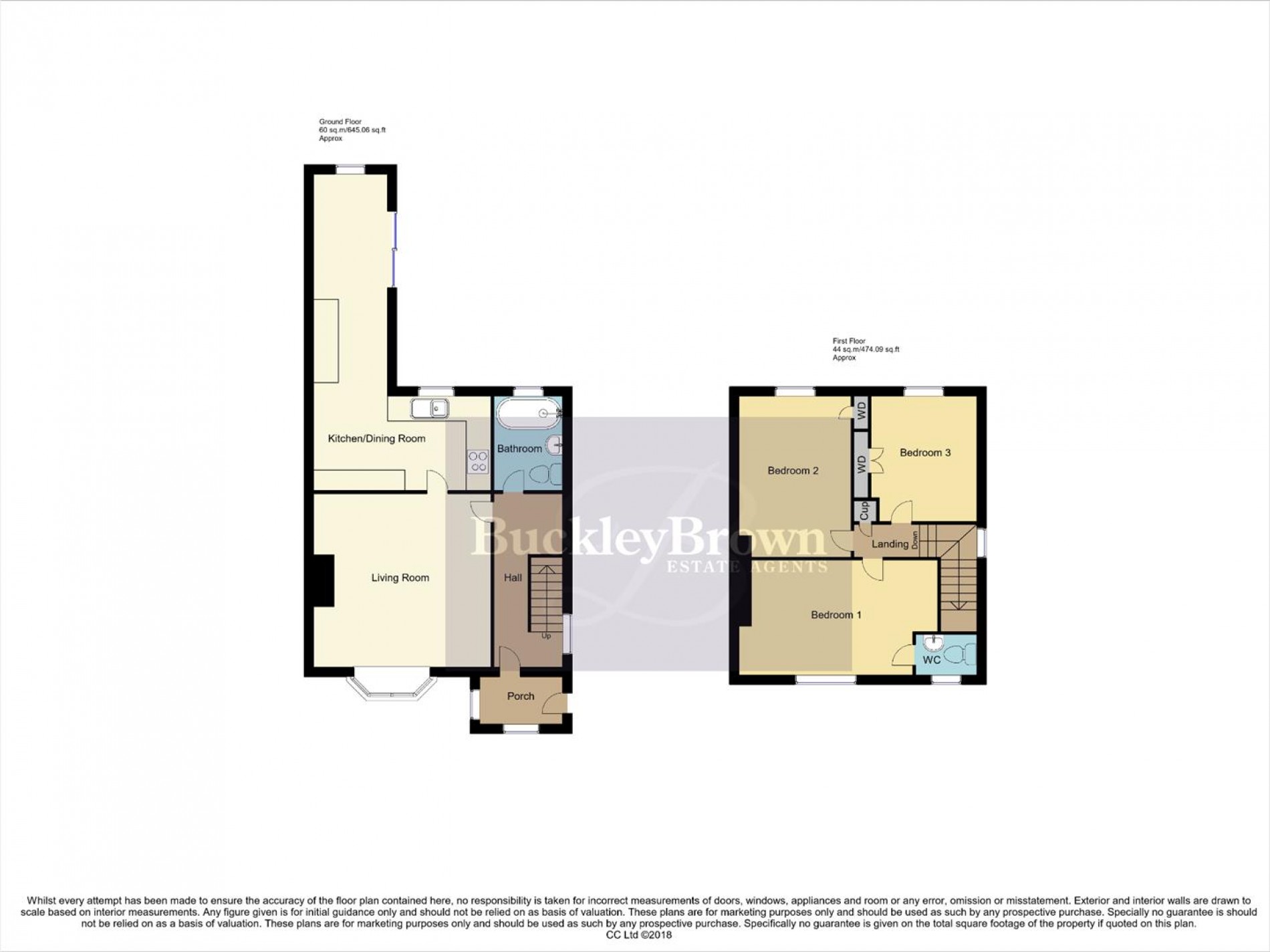 Floorplan for Rufford Avenue, Rainworth, Mansfield