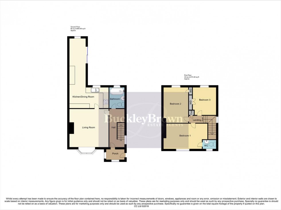 Floorplan for Rufford Avenue, Rainworth, Mansfield