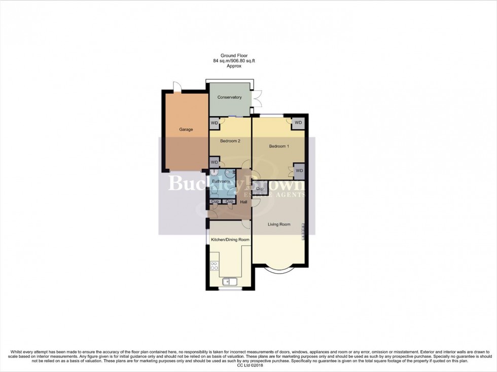 Floorplan for Waterdown Close, Mansfield Woodhouse, Mansfield