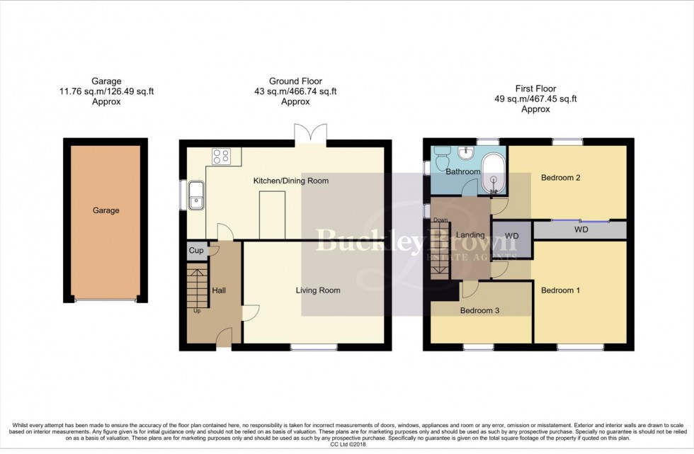 Floorplan for Tuxford Avenue, Meden Vale, Mansfield